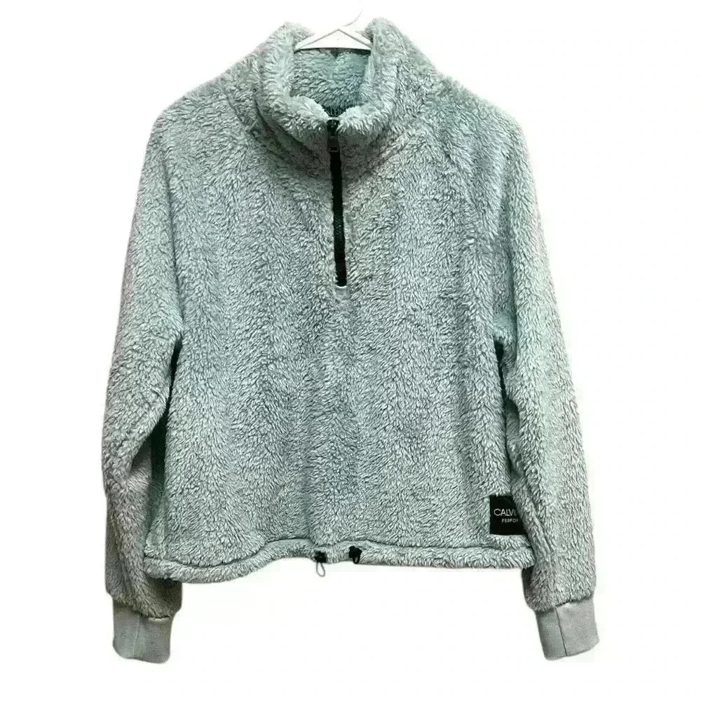 Calvin Klein Performance Quarter Zip. Women’s XL. Teal. New With Tags.